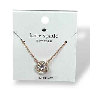 Kate Spade Lady Marmalade Mini Pendant Necklace | Rose Gold Plated | NWT